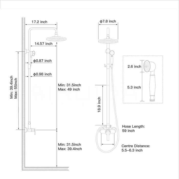 MORLOD Outdoor Showers Wayfair